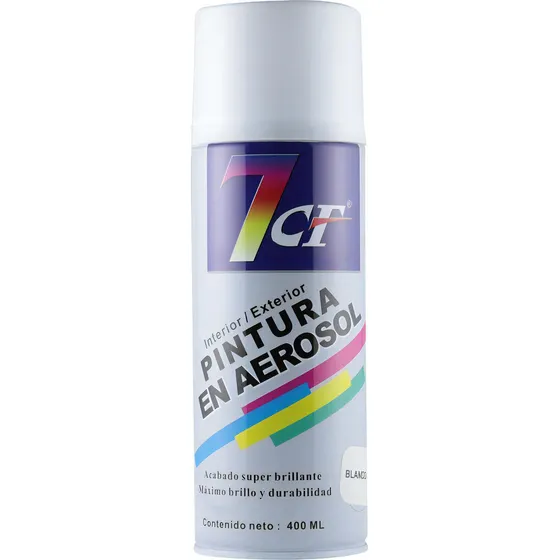 400ml Spray Pintura En Aerosol Interior Exterior LG Color Blanco mate