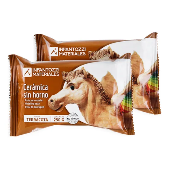 Cerámica Sin Horno Terracota Infantozzi 500 Gr Pasta Modelar