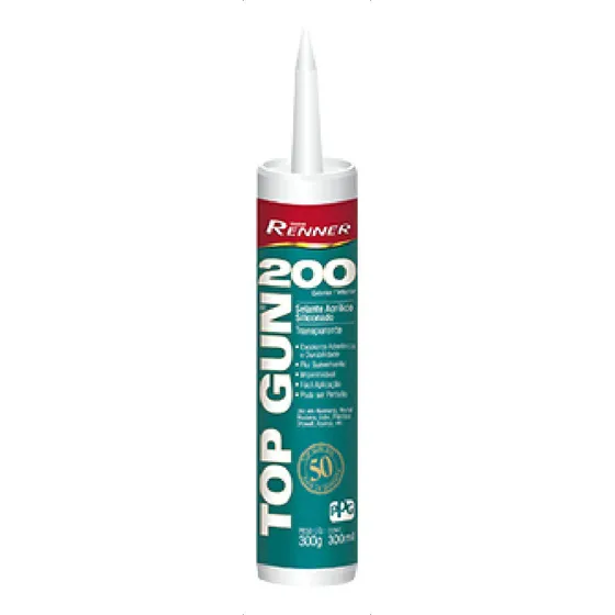 Sellador Acrílico Siliconado Top Gun 200 - 300ml