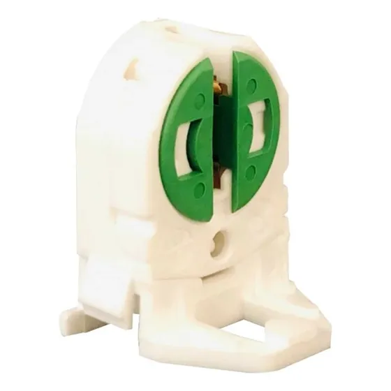 Kit 10 Soquete G5 Policarbonato Fixação C/parafusos/pinop/t5 Cor Branco