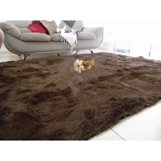 Tapete 2,00 X 1,40 Peludo Felpudo Sala Shaggy Super Promoção