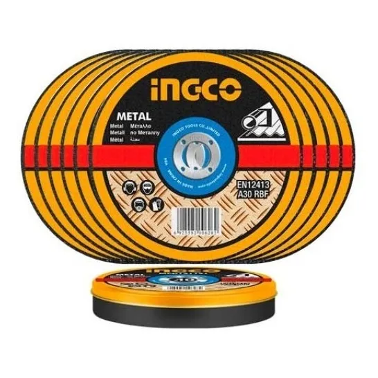 Disco Corte Metal 4 1/2  De Amoladora Cortadora Esmeril X10