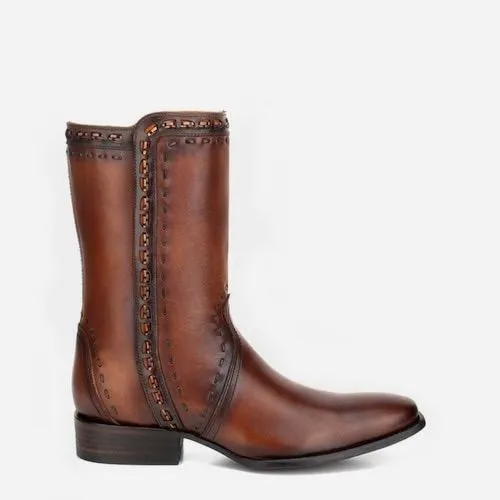 Bota Cuadra Original Piel Genuina 3c08cs Con Cierre Hombre