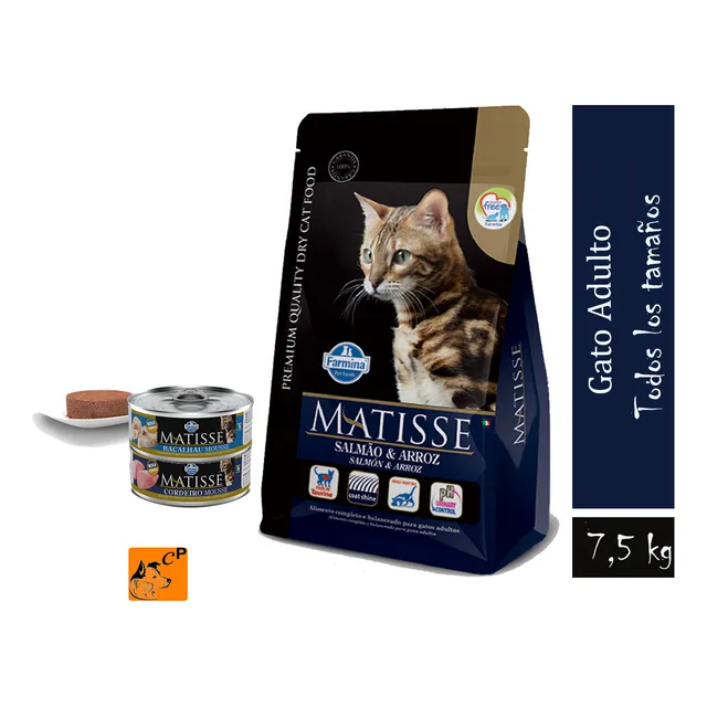 Matisse Gato Adulto Salmon & Arroz 7.5 Kg + Regalo