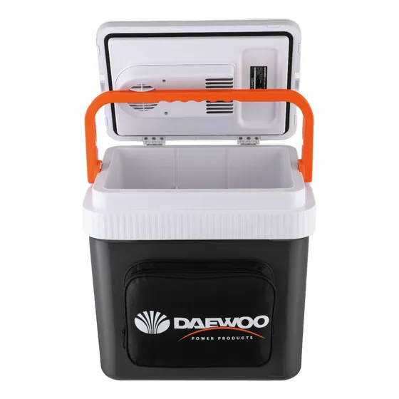 Conservadora Termoeléctrica Daewoo 24l Auto 12v 220v Dawc24l Color Gris