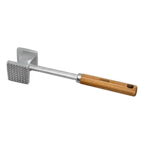 Martillo Ablandador De Carne Wayu Color Plateado