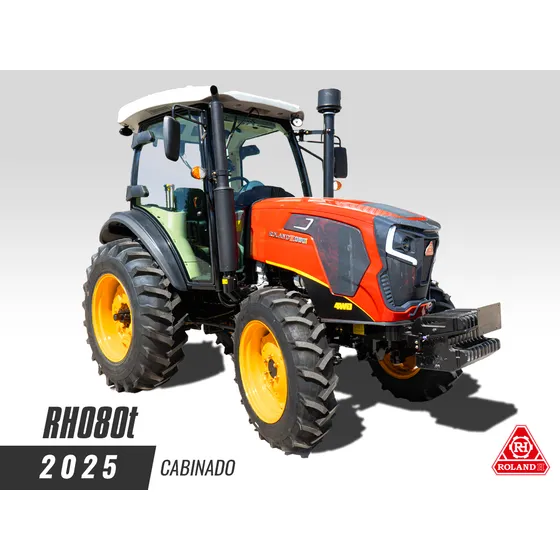Tractor Roland H 80hp Doble Traccion Con Cabina Y Ruedas Agr
