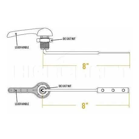 Baño Highcraft Manilla Repuesto Inod Cromado
