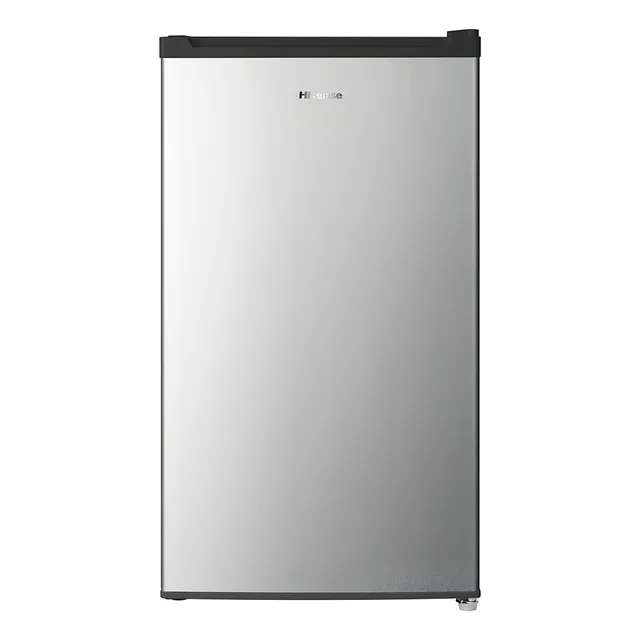 Refrigerador frigobar Hisense RR33D6ALX color silver con capacidad de 92L