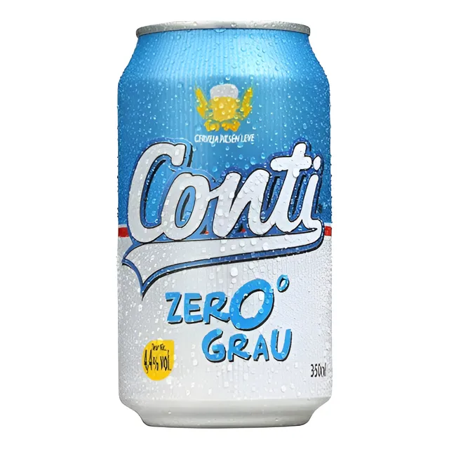 Cerveja Conti Zero Grau 350 Ml C/ 12 Latas