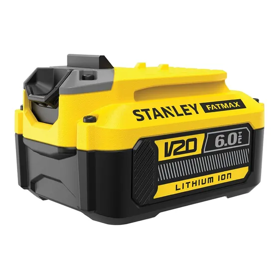 Batería 20v Ion De Litio 6.0ah Stanley Sb206-b2