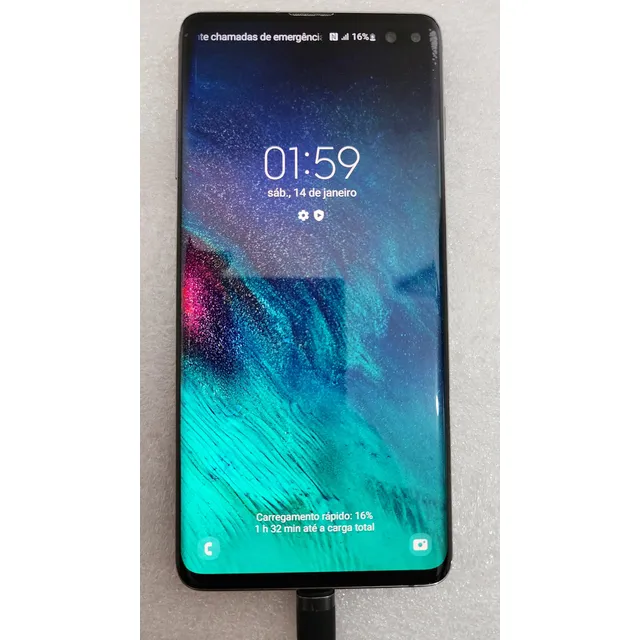 Celular Samsung Galaxy S10+ 128gb Sm-g975f Ler Todo Anuncio. Preto-cerâmico