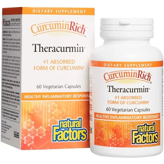 Curcuminrich Theracurmin , Cúrcuma, 60 Cápsulas