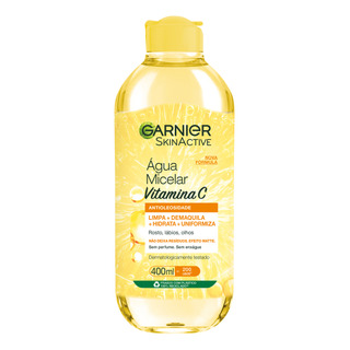 Água Micelar Antioleosidade Vitamina C 400ml Garnier Água Micelar Antioleosidade Vitamina C 400ml Garnier
