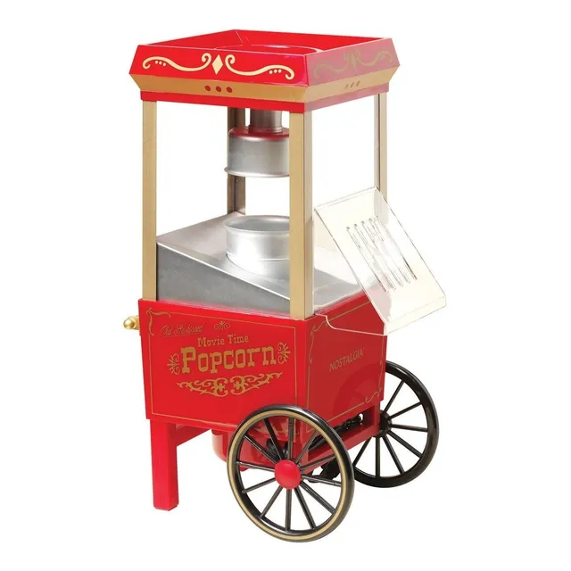 Máquina de palomitas Nostalgia OFP501 aire caliente roja 1.08 kW
