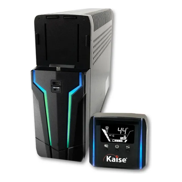 Ups Gamer Kaise 1500va 900w Senoidal Panel Remoto Lcd 6 Toma