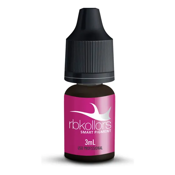 Jamblack Pigmento Castanho Escuríssimo Orgânico 3ml Para Sobrancelhas RBKollors Micropigmentação Microblading