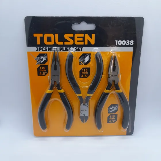 Juego De 3 Mini Pinzas O Alicates Marca Tolsen