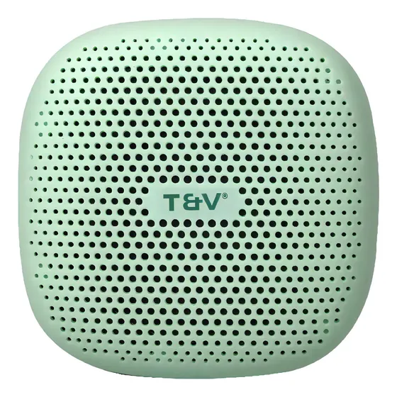 Parlante Duett Bluetooth Tws Portatil Bateria Radio Fm Water Color Verde Claro