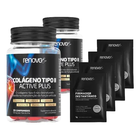 Kit 2x Colágeno Tipo 2 Renova Be Vitamina B12 B6 B1 Vit C E