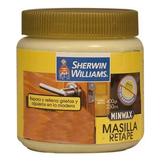 Masilla De Retape Roble 400gr /250ml Minwax Sherwin Williams Masilla De Retape Roble 400gr /250ml Minwax Sherwin Williams