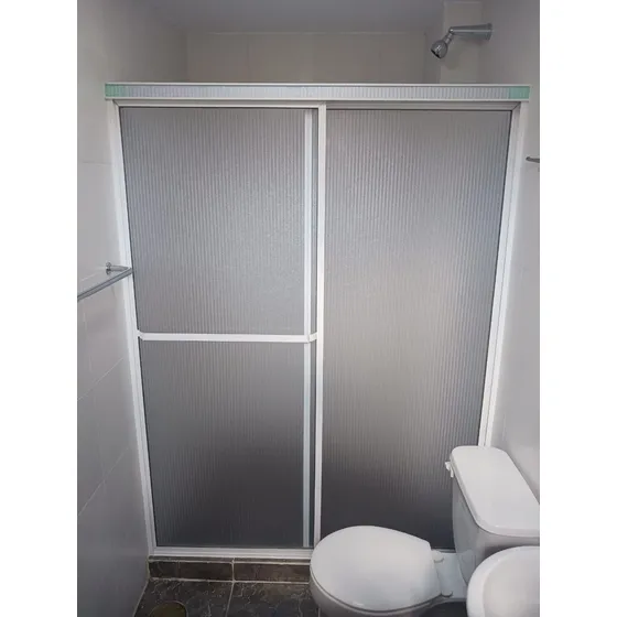 Puertas Baño Acrílicas Plásticas En Aluminio