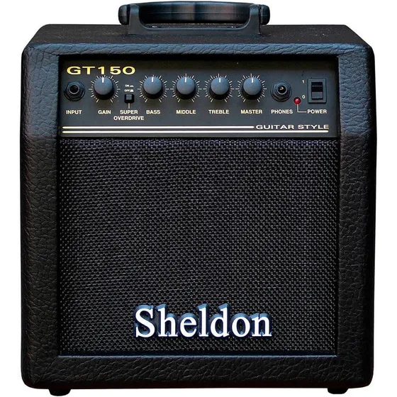 Cubo Amplificador De Guitarra Sheldon Gt-150 15wrms Cor Preto