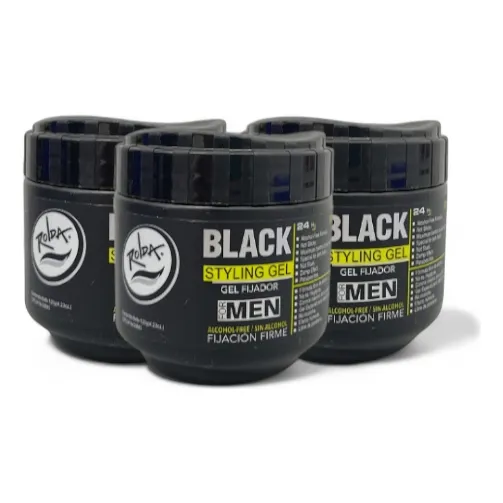 Gel Fijador Rolda Black Para Caballero 120g