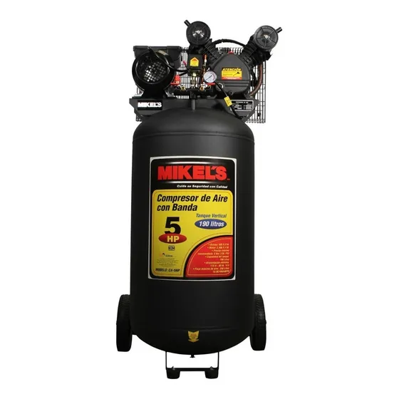 Compresor Aire Vertical  5 Hp 190 Lts  Mikels