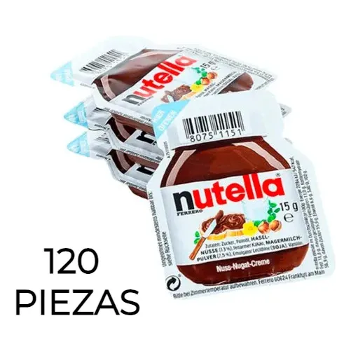 Blister Nutella 15 Gramos 120 Piezas Institucional