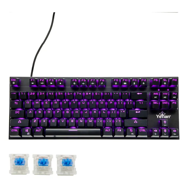 Teclado Gaming Yeyian Spark Serie 2000 Switch Azul (yat1804)