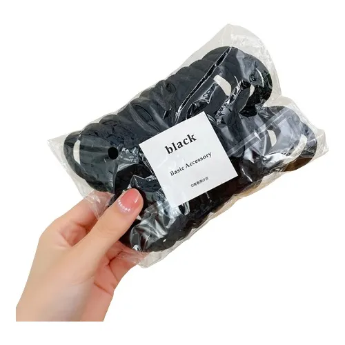 Gomitas Colitas De Pelo 100 Unidades Negras