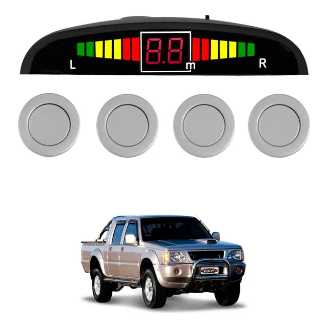 Sensor De Ré Estacionamento Prata Mitsubishi L200 2005 2006