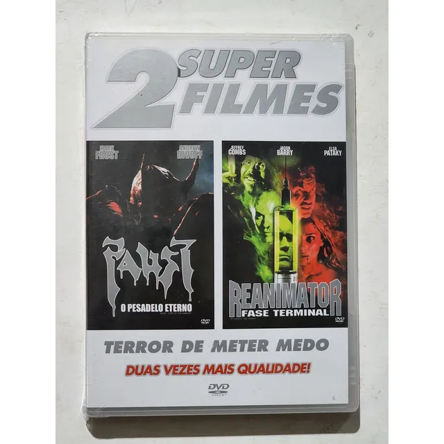 Dvd Duplex Faust+re-animator Fase Terminal Original Lacrado