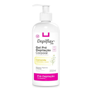 Gel Pré Depilação Corporal Depilflax Camomila 250ml Gel Pré Depilação Corporal Depilflax Camomila 250ml