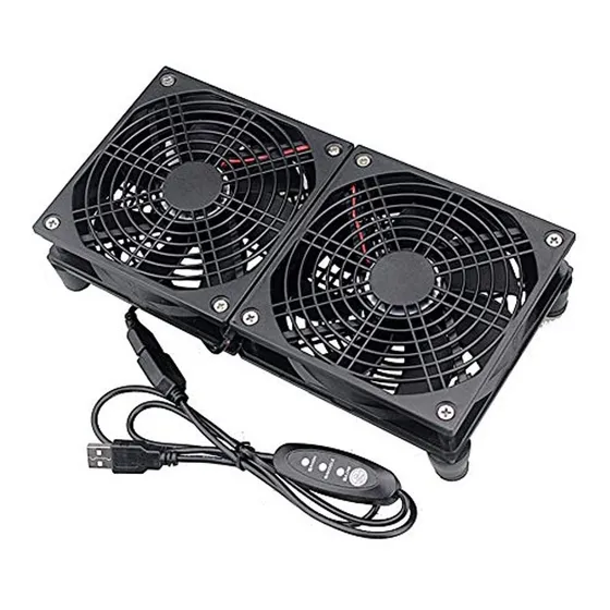 Ventiladores Usb Gdstime Duales De 120 Mm 5 V, Ventilador De