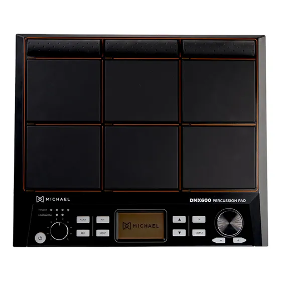 Pad Eletrônico Michael Dmx600 Percussao Bateria Eletrônica