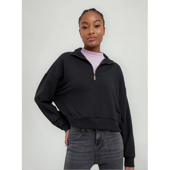 Buzo Mujer Ostu  Negro Poliéster 40060232-10