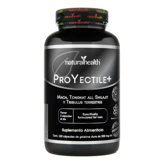 Maca Tongkat Ali Shilajit 120 Caps Proyectile+ Natural Healt