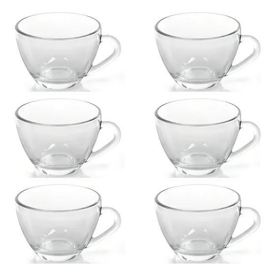 Conjunto 6 Xícaras Chá 235ml Sem Pires