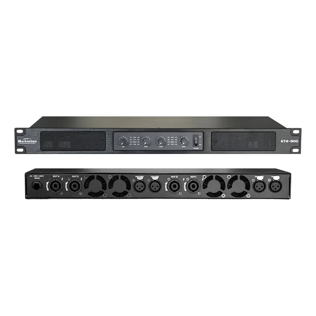 Amplificador Kt4-900 Clase D (8 Ohms-600w*4)(4 Ohms-*900w*4)