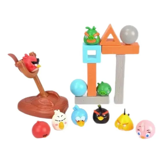 Novo Conjunto De Brinquedos Angry Bird Para Crianças E Bonec