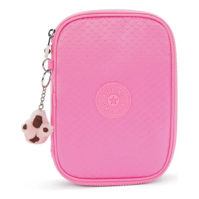 Kipling Lapicera 100 Pens 100% Color Pink Mermaid Em Color Solido Con Textura