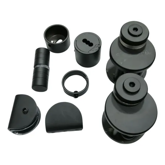 Kit División De Baño En Acero 304 Color Negro