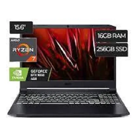 Laptop Acer  An515-45-r1jf R7 5800h 16gb 256gb Ssd