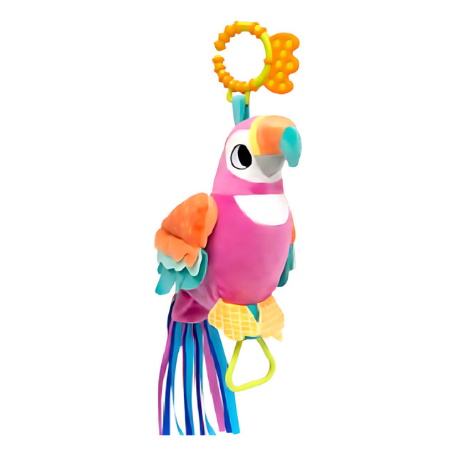 Buba Briquedo De Pelucia Papagaia Laila Com Alça Rosa Buba Briquedo De Pelucia Papagaia Laila Com Alça Rosa