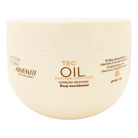 Máscara Capilar Tec Oil Nutrição Profunda 250g - Arvensis