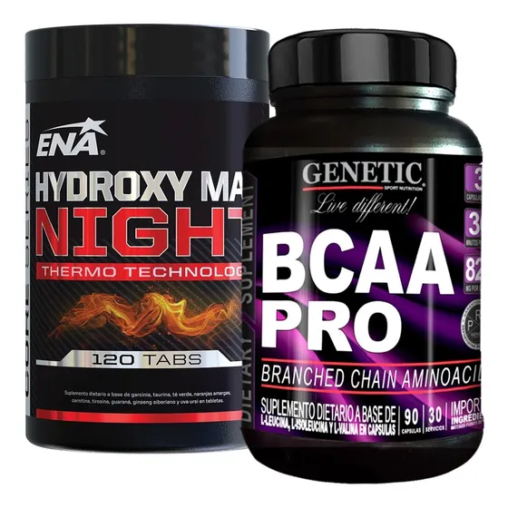 Quemador Hydroxy Max Recupero Aminoácidos Bcaa Pro Genetic