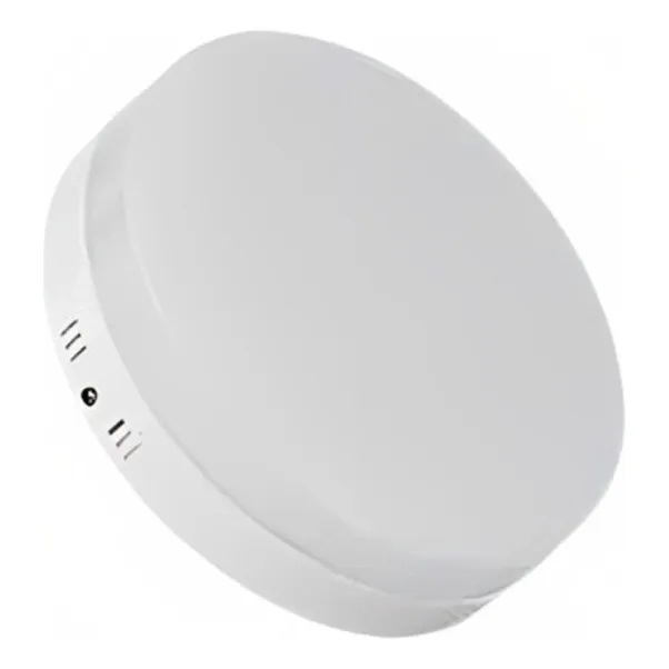 Panel Led 18w Redondo Sobreponer Luz Blanca Borde Infinito