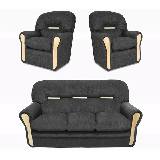 Juego Living 3cps Bilbao Sofá +2 Sillones Sillon Interliving Color
